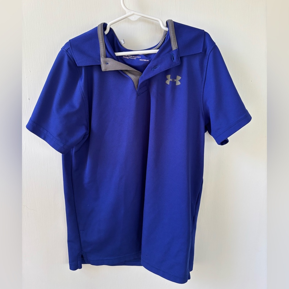 Under Armour Boys Polo YMD Heat Gear Athletic Golf Shirt